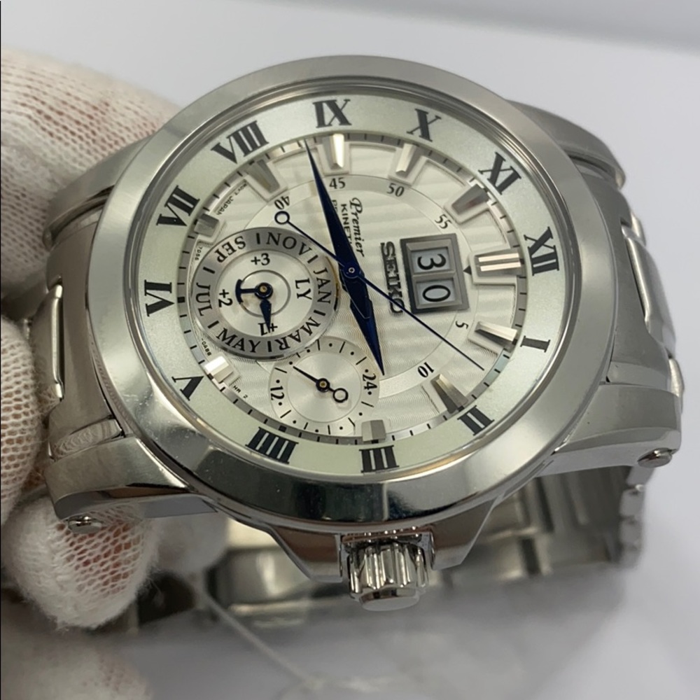 Seiko Premier kinetic date watch SNP091P1 - Picture 4 of 6